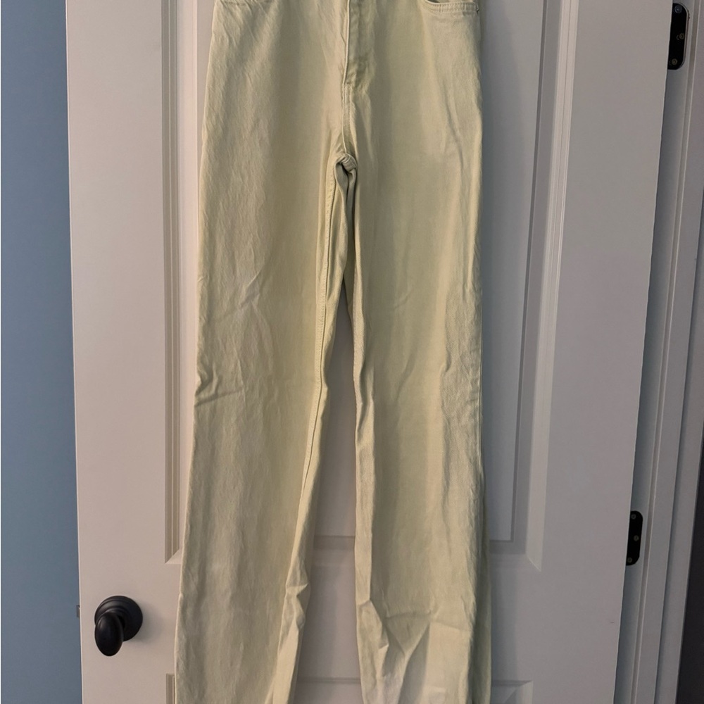 Zara Yellow Denim Jeans